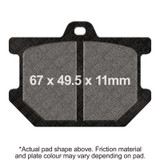 EBC 1979-81 Yamaha SR 500 Front Left/Right Semi-Sintered V Brake Pads