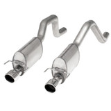 Stainless Works 2006-13 Corvette C6ZO6/ZR1 3in Axle Back S-Tube Mufflers Dual 4in Rolled Edge Tips