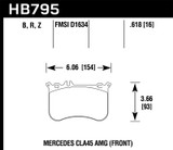 Hawk 14-17 Mercedes-Benz CLA 45 AMG Performance Ceramic Street Front Brake Pads