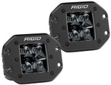 Rigid Industries D2 - Midnight Edition Flush Mount Spot Lights