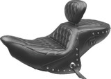 Mustang 14-21 Indian Chieftain, Chief, Dark Horse, Roadmaster, Spfld Touring 1PC Seat - Black