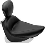 Mustang 00-15 Harley Softail Standard Rear Tire Standard Touring Solo Seat w/Driver Backrest - Black
