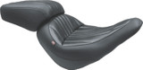 Mustang 00-15 Harley Softail Standard Rear Tire Wide Tripper Passenger Seat - Black