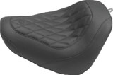 Mustang 06-17 Harley Softail Wide Tire (200mm) Std Touring,Wide Touring Pass Seat w/Studs - Black