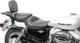 Mustang 04-21 Harley Sportster Wide Touring 1PC Seat w/Studs- Black