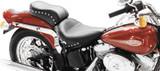 Mustang 84-06 Harley Standard Rear Tire Standard Touring 1PC Seat w/Studs - Black