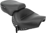 Mustang 98-03 Honda VT750 Ace Wide Touring 2PC Seat w/Studs- Black