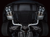 AWE 2024 Ford Mustang GT Fastback S650 RWD SwitchPath Cat-Back Exhaust w/ Quad Chrome Silver Tips