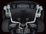 AWE 2024 Ford Mustang Dark Horse S650 RWD SwitchPath Cat-Back Exhaust w/ Quad Chrome Silver Tips