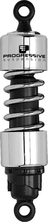 Progressive Harley-Davidson 412 Series Shocks 13.5in - Chrome