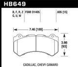 Hawk 14-18 Chevrolet Corvette Front ER-1 Brake Pad Set (J56 brake package)