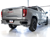 AWE Tuning 4th Gen GM 1500 5.3L 0FG Cat-Back Dual Side Exit (Flat Bumper) - Chrome Tips