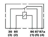 Hella Relay Mini Iso 5 Pole 12V Spdt Bkt