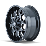 Mayhem 8015 Warrior 17x9 / 6x135 BP / 18mm Offset / 106mm Hub Black w/ Milled Spokes Wheel