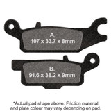 EBC 09-14 Yamaha YFM 550 Grizzly FI 4WD Auto Rear Left FA-SFA-TT-X Brake Pads
