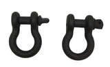 Fishbone Offroad D Ring 3/4In Gloss - Black 2 Piece Set