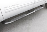 Lund 15-17 Chevy Colorado Crew Cab 4in. Oval Curved SS Nerf Bars - Polished