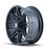 Mayhem 8090 Rampage 20x9 / 5x150 BP / 18mm Offset / 110mm Hub Matte Black Wheel