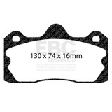 EBC Racing 10-16 Lotus Evora 3.5L RP-1 Race Rear Brake Pads