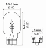 Hella Bulb 2825 12V 5W 4Cp W21X95D T325 Sb