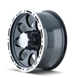 ION Type 174 16x8 / 6x139.7 BP / -5mm Offset / 106mm Hub Black/Machined Wheel