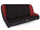 PRP Jeep CJ7/YJ Low Back Rear Bench - Black/Red