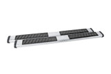 Dee Zee Universal Tubes - 6In Oval - Black Tread Aluminum (ExtCab)