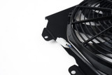 CSF 92-00 Honda Civic All-Aluminum Fan Shroud w/12in SPAL Fan - Black Finish