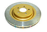 DBA 00-06 Mitsubishi Montero Rear 4000 Series Drilled & Slotted Rotor