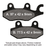 EBC 17-23 Kawasaki Ninja 400 Front Left Sintered HH/R Brake Pads