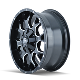 Mayhem 8015 Warrior 18x9 / 8x180 BP / 18mm Offset / 124.1mm Hub Black w/ Milled Spokes Wheel