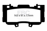 EBC Racing 2015 Ford Mustang 2.3L (6th Gen) RP-X Race Front Brake Pads