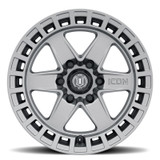 ICON Raider 17x8.5 6x5.5 0mm Offset 4.75in BS Titanium Wheel