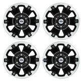 Ford Racing 19-21 Ranger 18x8in 4 Wheel Kit w/TPMS - Gloss Black w/ Machined Face