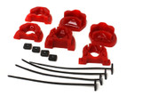Energy Suspension 92-00 Honda Civic (Except 99-00 Si) / 93-97 Del Sol Red Motor Mount Inserts (Manua