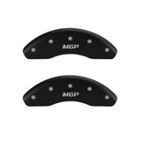 MGP 4 Caliper Covers Engraved Front & Rear Chevy racing Red finish silver ch