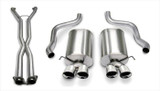 Corsa 06-08 Chevrolet Corvette C6 (A/T) 2.5in Sport Cat-Back Exhaust - 3.5in Black Twin Tips