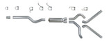 Diamond Eye KIT 4in Catback DUAL SS: 2006-2007.5 CHEVY/GMC 6.6L 2500/3500