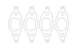 Cometic VW 1.8L 8V 77-99 Exhaust Set .030 inch MLS Head Gasket 1.060 inch X 1.480 inch Port
