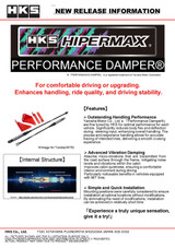 HKS Performance Damper for 86 / GR86 / BRZ