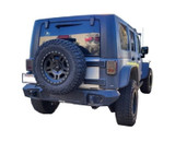 Go Rhino 07-18 Jeep Wrangler JK/JKU Trailline Rear Full Width Bumper - Tex. Blk