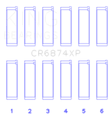 King Engine Bearings Subaru EZ30/EZ30D (Size STDX) Performance Rod Bearing Set