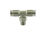 Turbosmart 1/8 NPT to TEE 1/4 Pushloc Stainless Steel