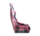 NRG FRP Bucket Seat PRISMA Japanese Cherry Blossom Edition W/ Pink Pearlized Back - Medium