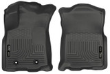 Husky Liners 2016 Toyota Tacoma w/ Auto Trans WeatherBeater Front Black Floor Liners
