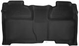 Husky Liners 14-15 Chevy Silverado Crew Cab X-Act Contour Black 2nd Row Floor Liners