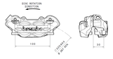 Brembo 08-10 Ducati 848/07-08 Monster 695/2014 Monster 696 ABS P4.32 Brake Caliper - Front Left