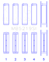 King 91-92 281CI 4.6L V8 Romeo with Cast Iron Block SOHC 16 Valves (Size +0.5) Main Bearing Set