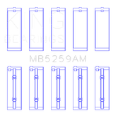 King Engine Bearings Acura B18A1/B1/C1/C5 K20A/K24A Main Bearing Set - Size STD