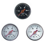Autometer AutoGage 1.5in Liquid Filled Mechanical 0-60 PSI Fuel Pressure Gauge - White